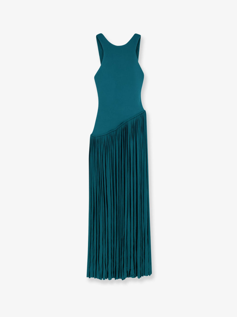 Zimmermann Zimmermann Luna Asymmetric Jersey Dress Green - World Class Fashion