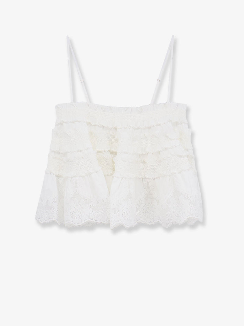 Zimmermann Zimmermann Alchemy Shirred Bandeau Top - World Class Fashion