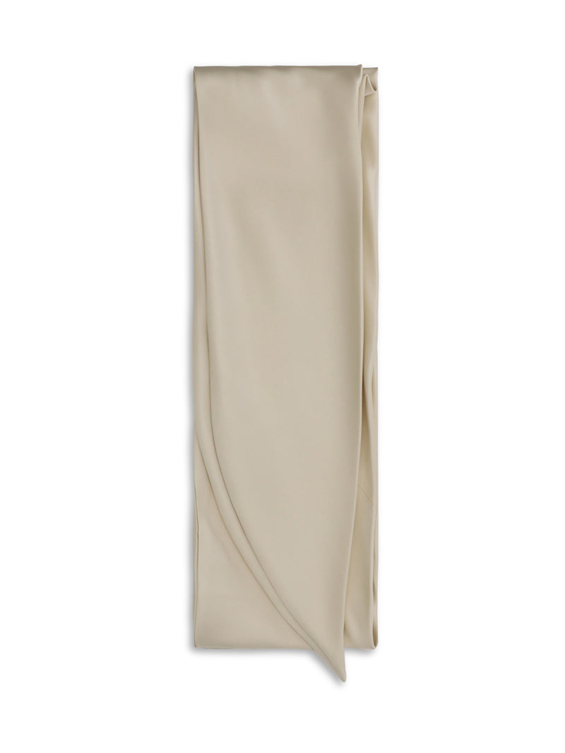 Loro Piana Loro Piana Mireille Satin Scarf Natural Ivory - World Class Fashion