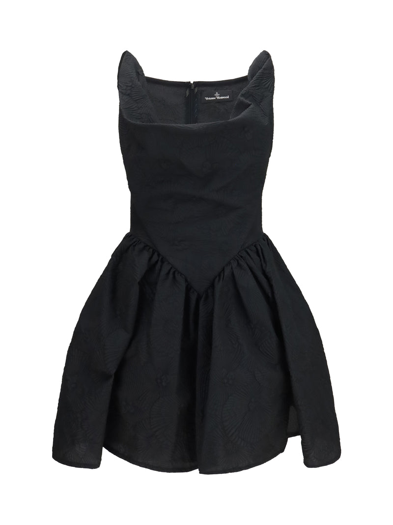 Vivienne Westwood Vivienne Westwood Sunday Cotton Mini Dress Black - World Class Fashion