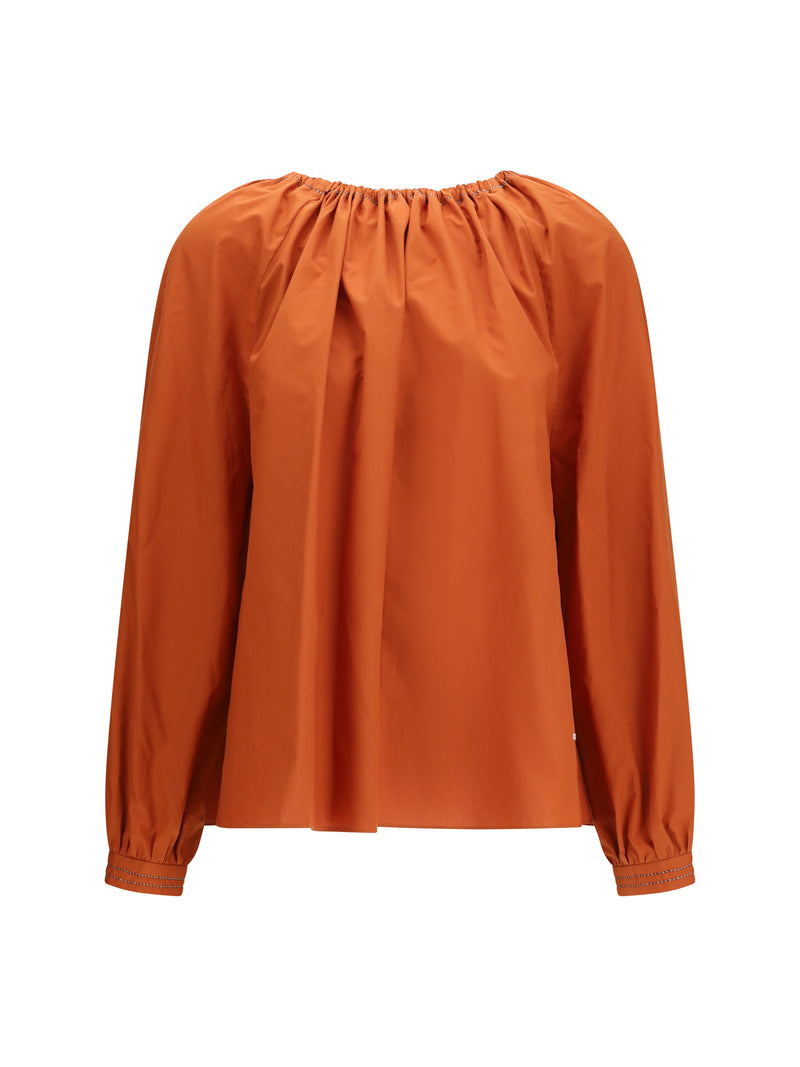 Marni Marni Cotton Polo Shirt Rust Women - World Class Fashion