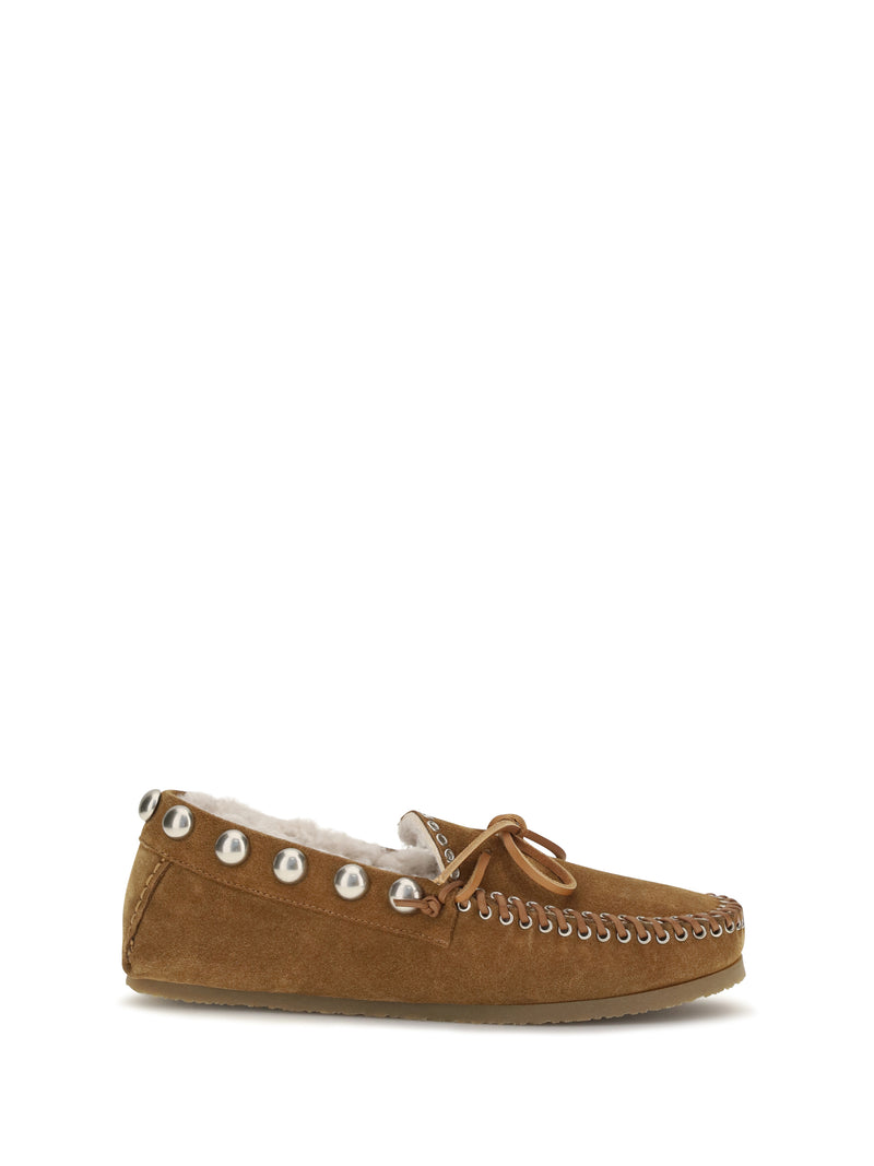 Isabel Marant Isabel Marant Fitza Suede Loafers Cognac - World Class Fashion