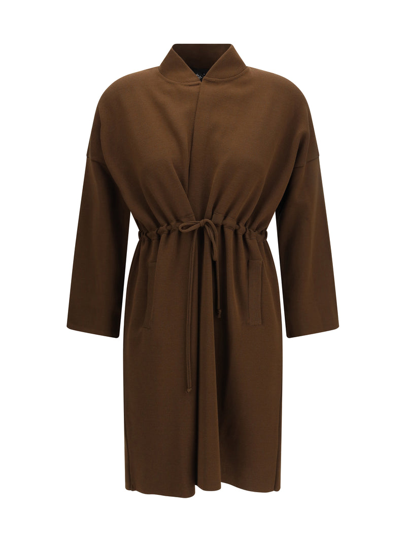 Ella Ella Deconstructed Drawstring Cardigan Fondente - World Class Fashion