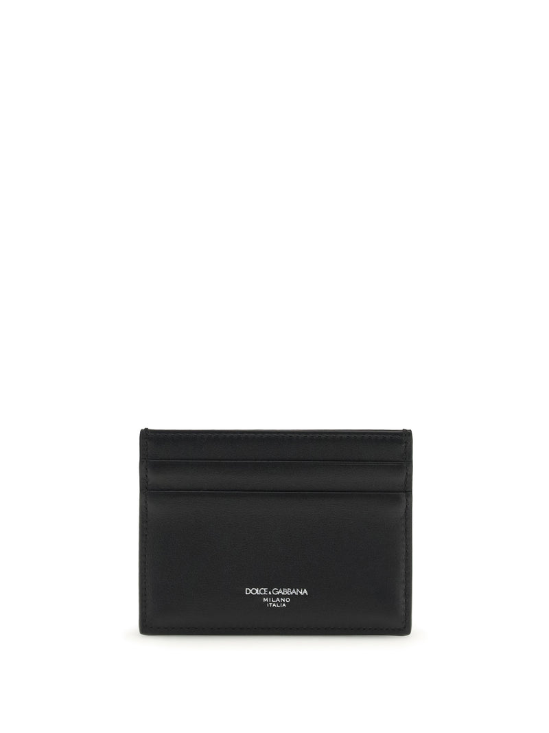 Dolce & Gabbana Dolce & Gabbana Calfskin Plongé Cardholder Nero - World Class Fashion