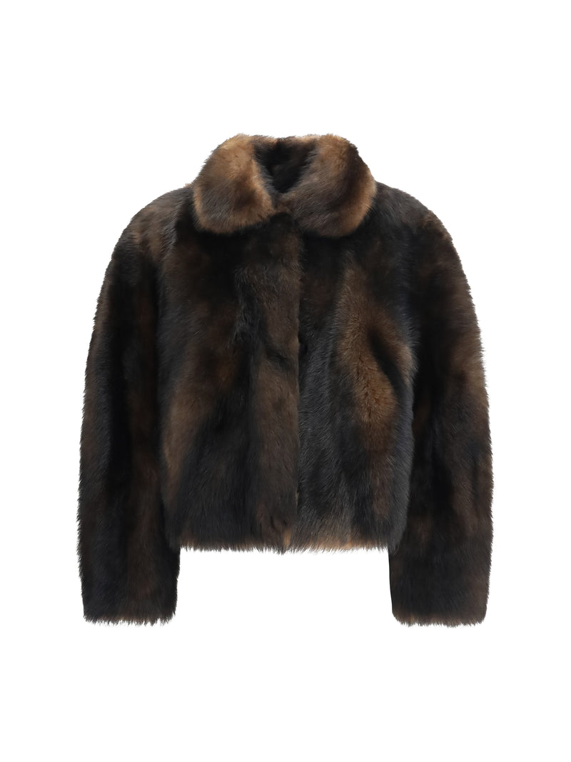Brunello Cucinelli Brunello Cucinelli Soft Shearling Jacket Brown Women - World Class Fashion