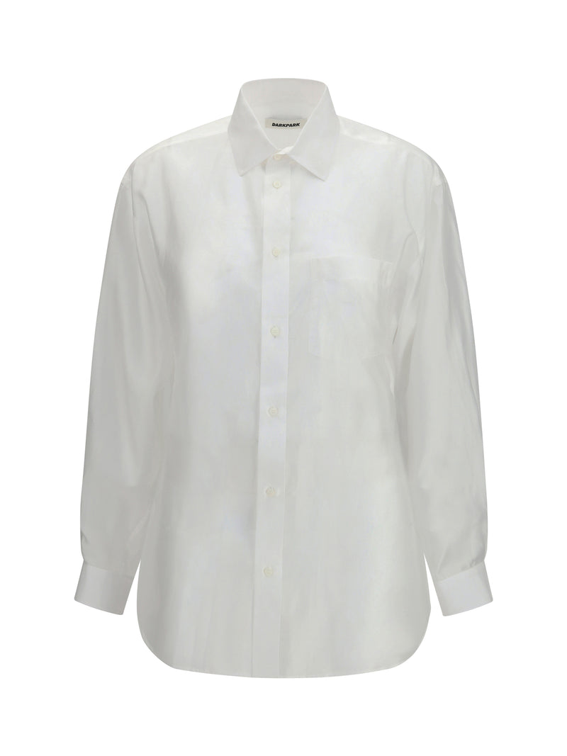 Darkpark Darkpark Anne Comfort Suit Tailored Gauze Shirt White - World Class Fashion