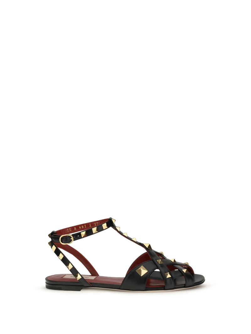 Valentino Garavani Valentino Garavani Studdy Sandals Nero Women - World Class Fashion