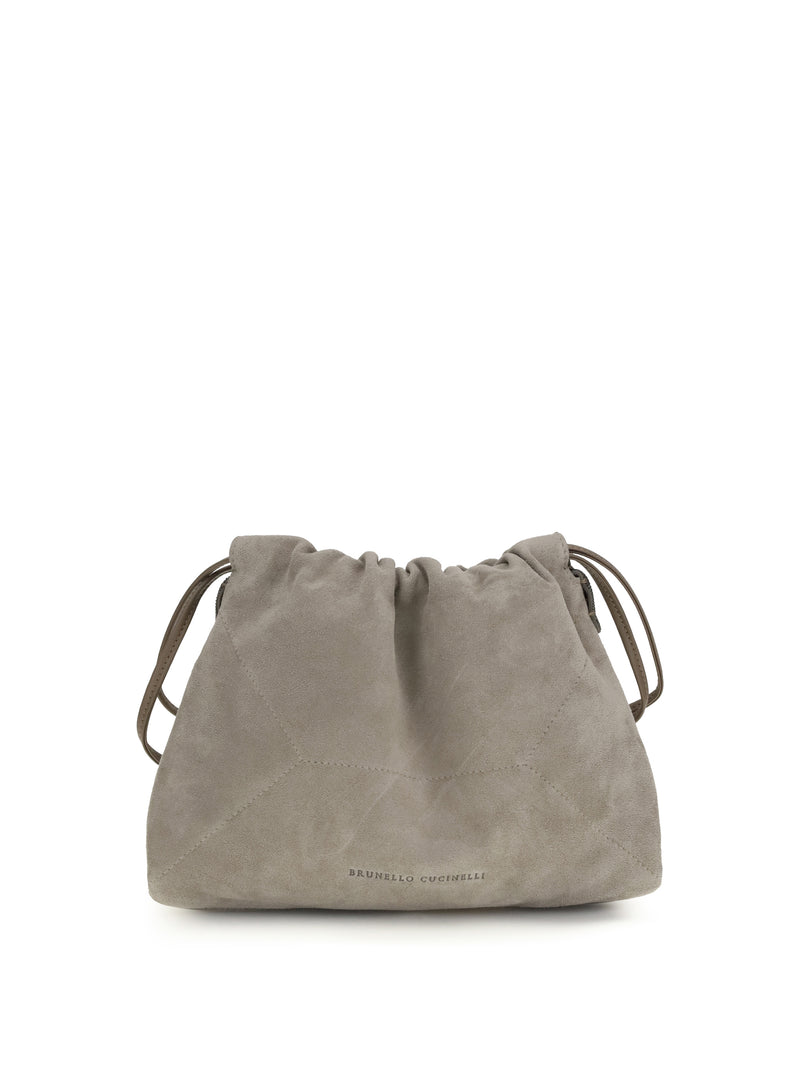 Brunello Cucinelli Brunello Cucinelli Suede Pouch Ice Women - World Class Fashion