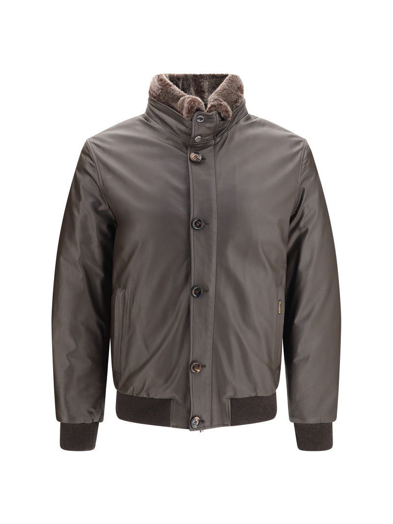 Moorer Moorer Cleros P1 Shearling Down Jacket Moro - World Class Fashion