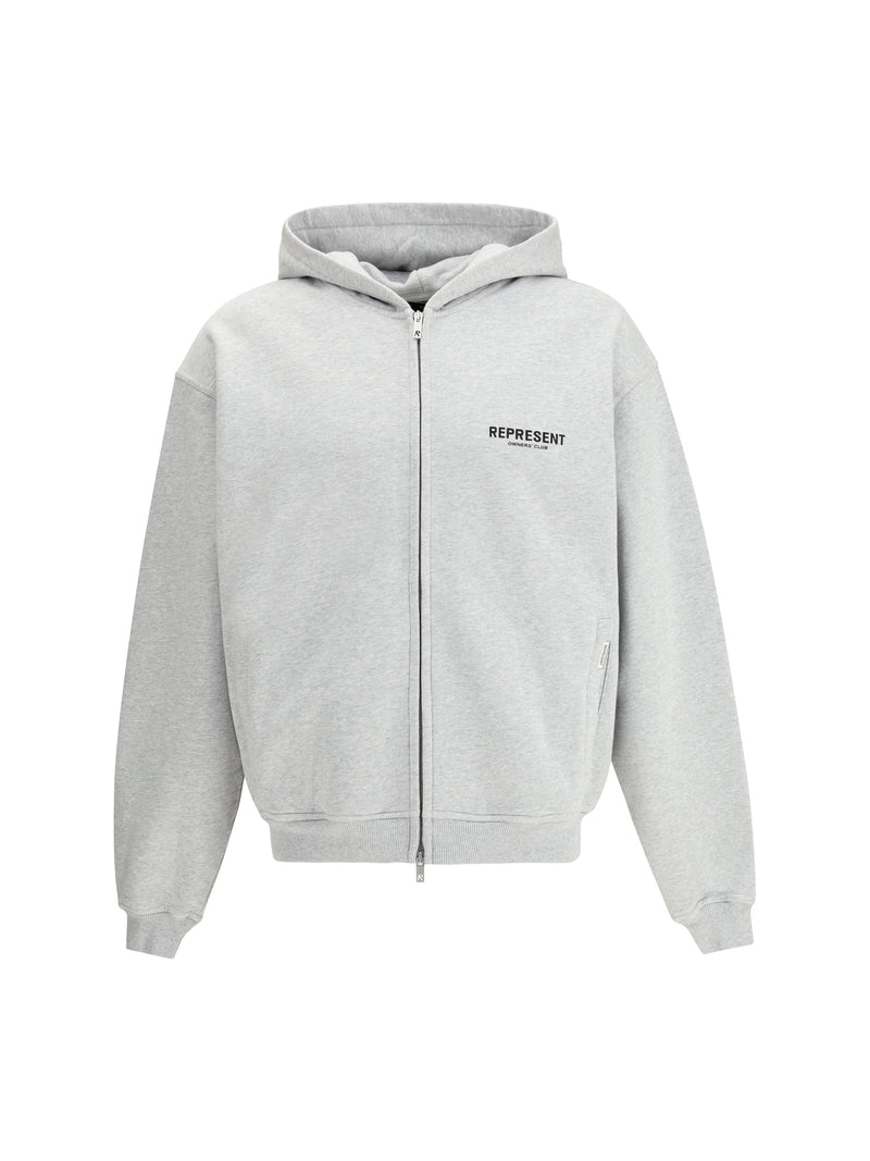 Represent Represent Cotton Hoodie Ash Grey Men - World Class Fashion