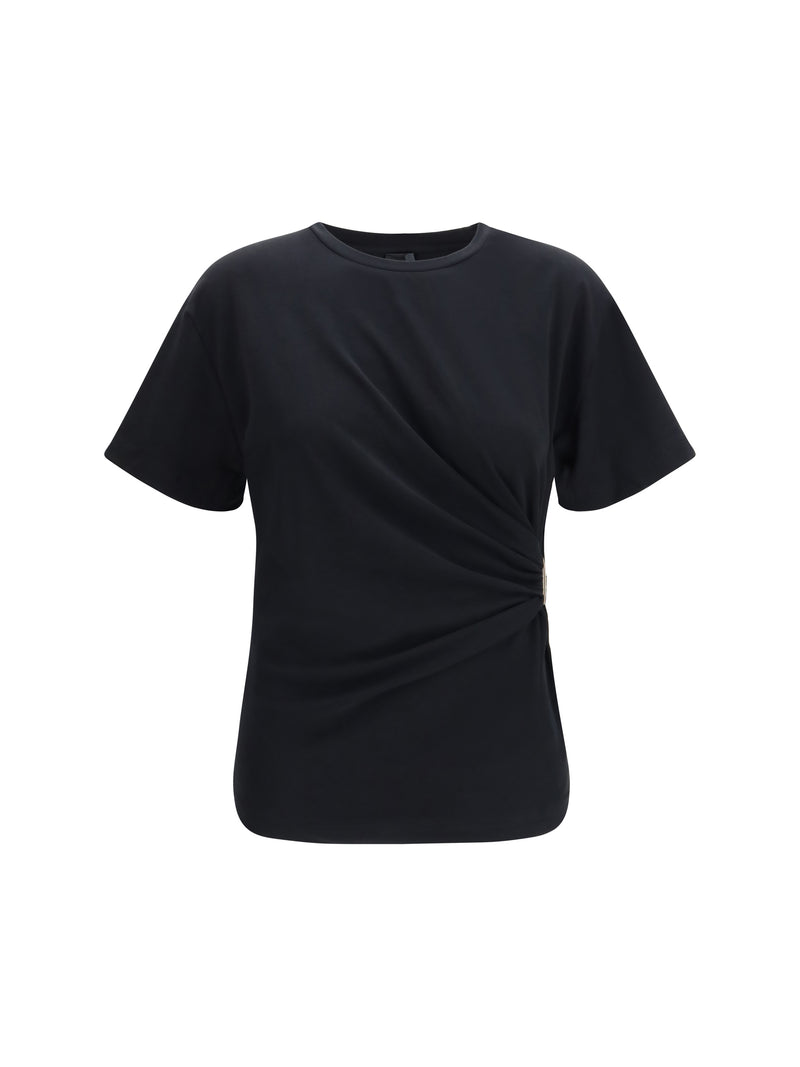 Pinko Pinko Draped Mary T-shirt Nero Limousine - World Class Fashion
