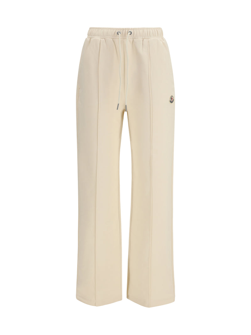 Moncler Moncler Cotton Sweatpants Natural Women - World Class Fashion