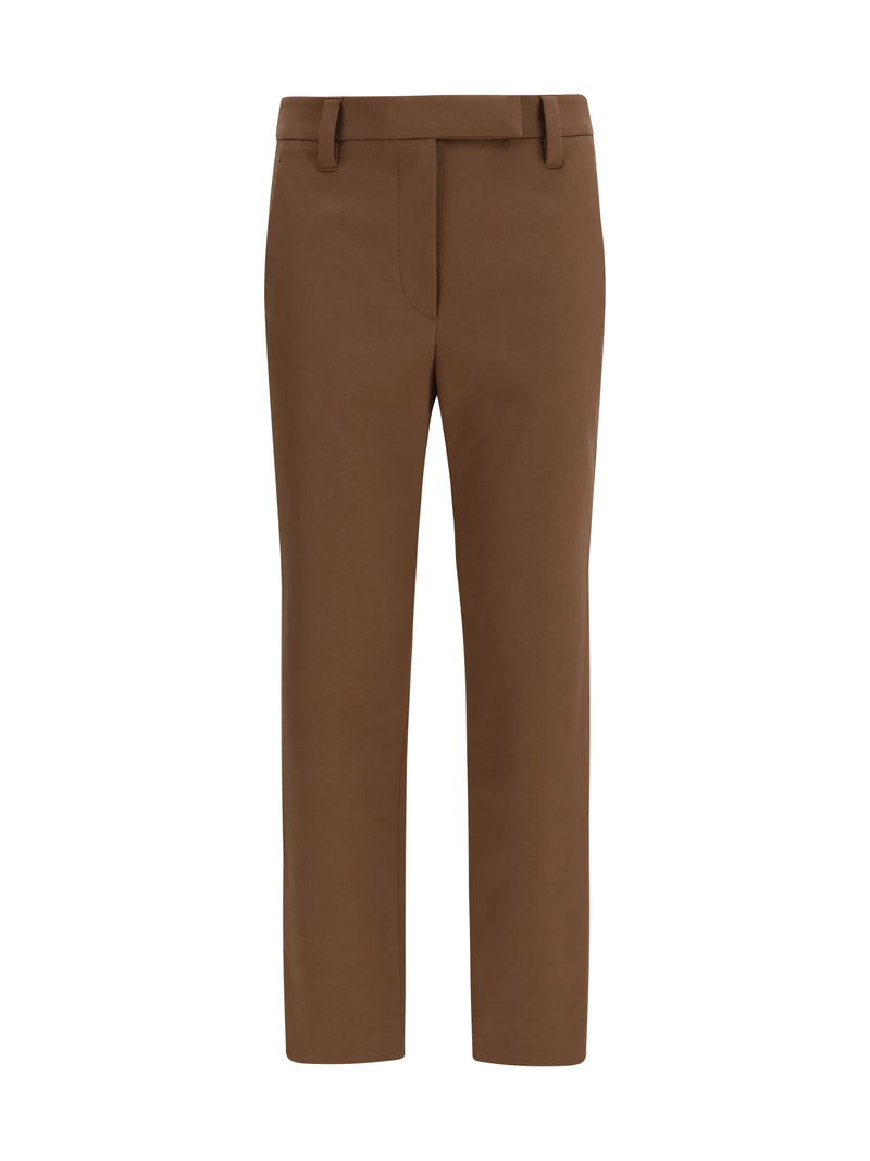 Brunello Cucinelli Brunello Cucinelli Straight-leg Cotton Pants Dattero - World Class Fashion