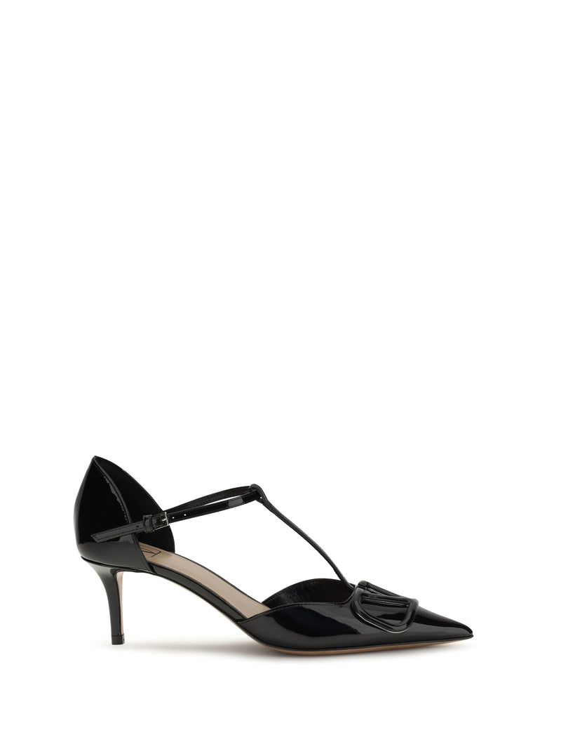 Valentino Garavani Valentino Garavani VLogo Signature D'Orsay Pumps Nero - World Class Fashion