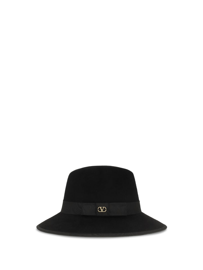 Valentino Garavani Valentino Garavani VLogo Signature Hat Black Women - World Class Fashion