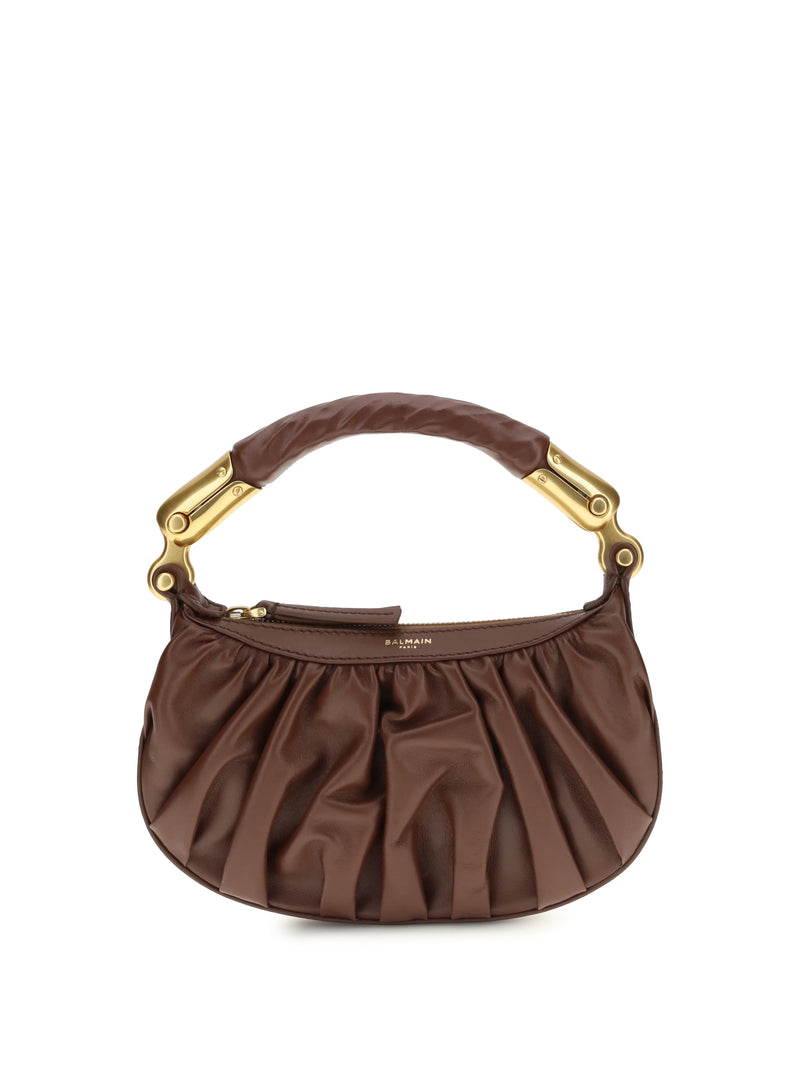 Balmain Balmain Ébène Mini Bag Marron Foncé - World Class Fashion