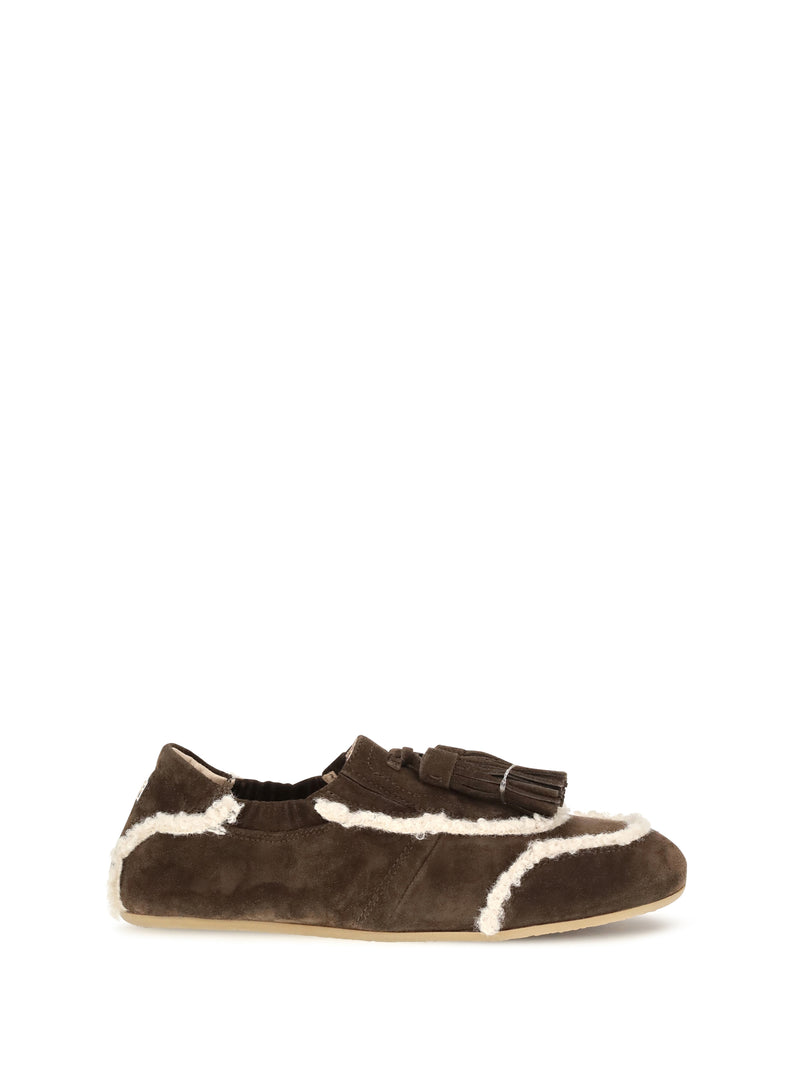 Fratelli Rossetti Fratelli Rossetti Suede Slip-on Loafers Cacao Women - World Class Fashion