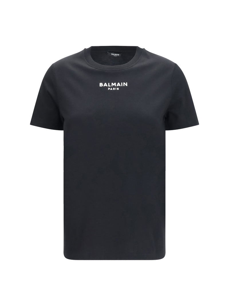 Balmain Balmain Cotton Logo T-shirt Black/White Women - World Class Fashion