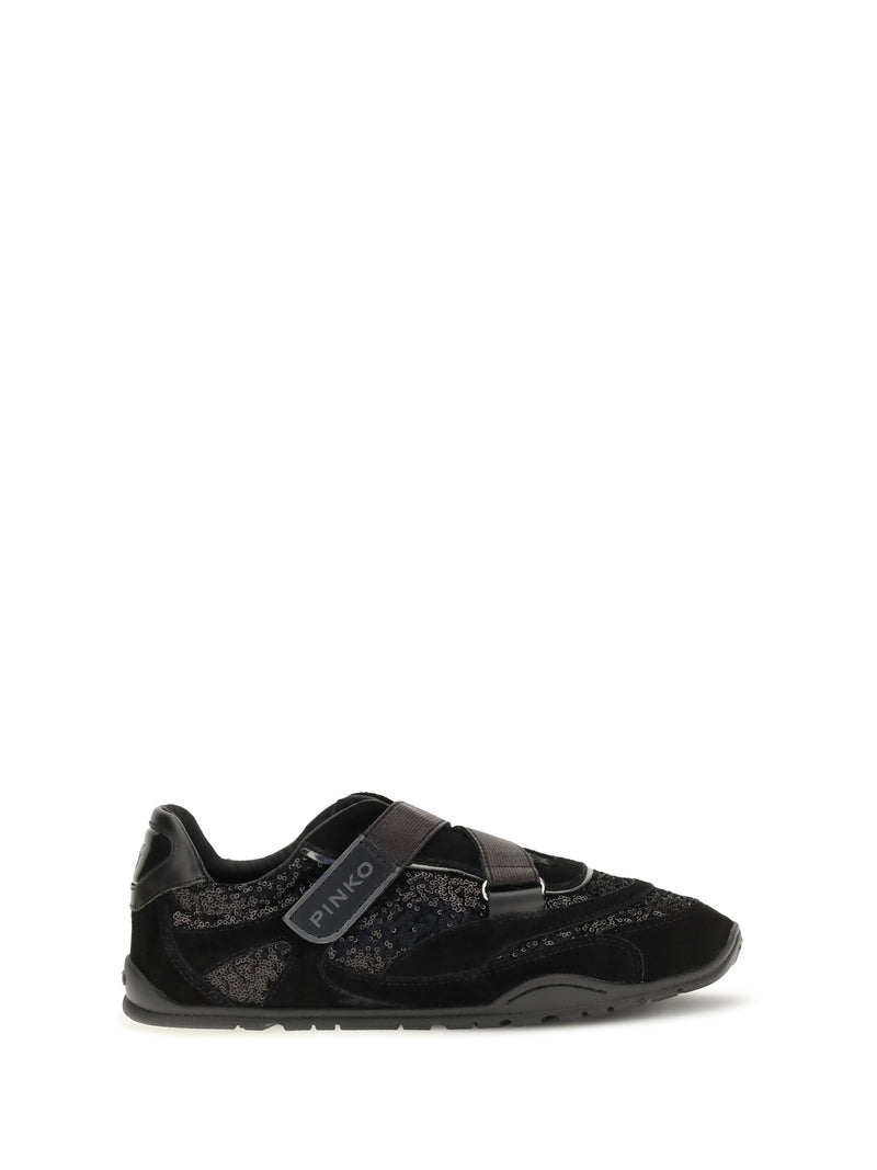 Pinko Pinko Yulia Suede Sneakers Black Women - World Class Fashion
