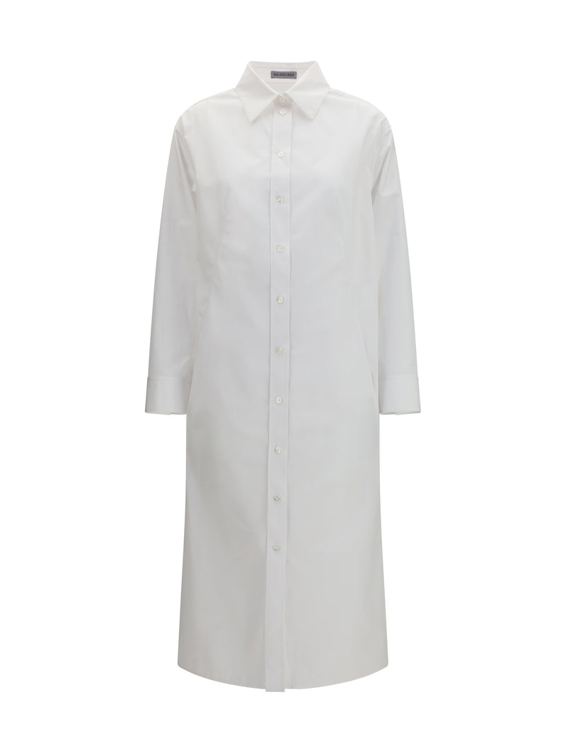 Balenciaga Balenciaga Long Shirt Dress White Women - World Class Fashion