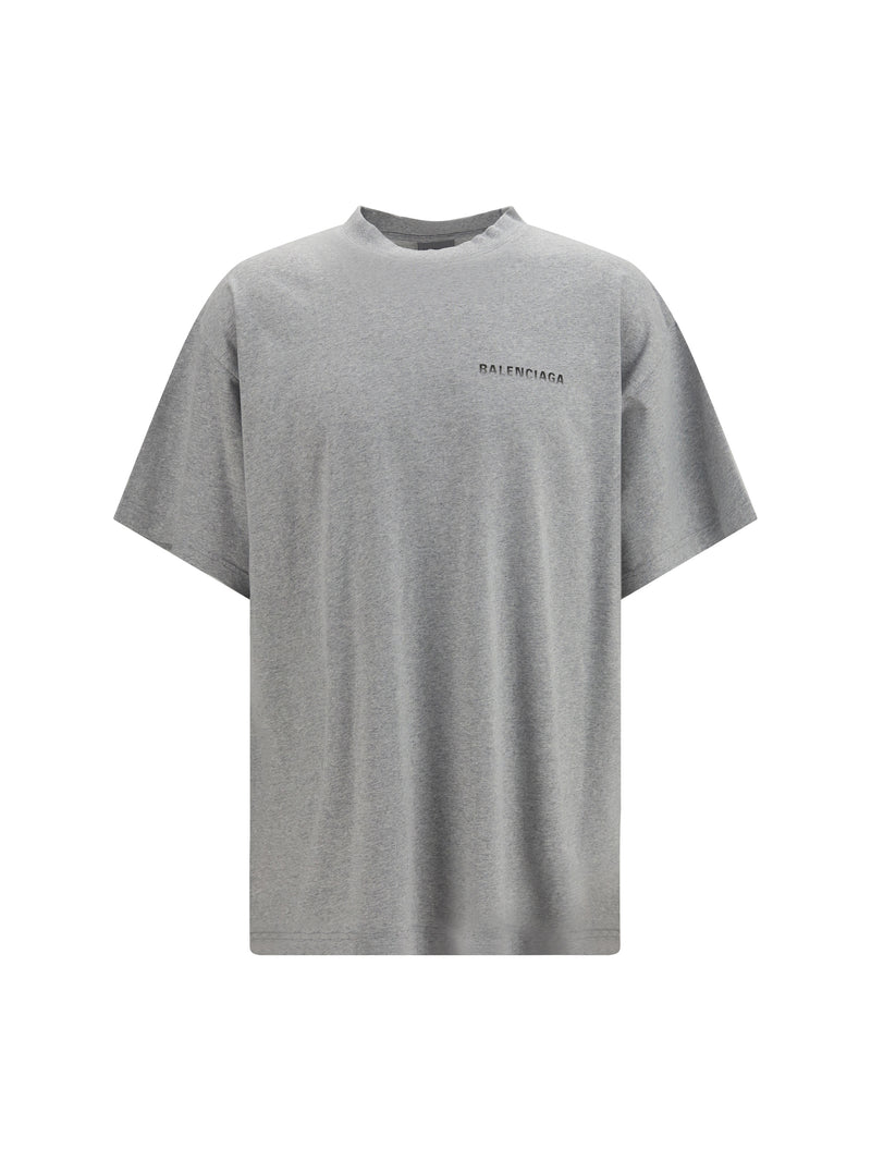 Balenciaga Balenciaga Cotton Logo T-shirt Heather Grey - World Class Fashion