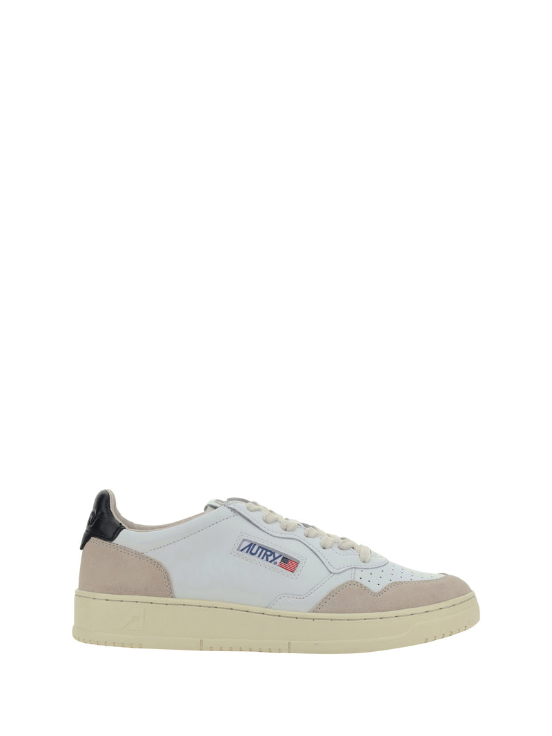 Autry Autry Medalist Leather Sneakers White/Black - World Class Fashion