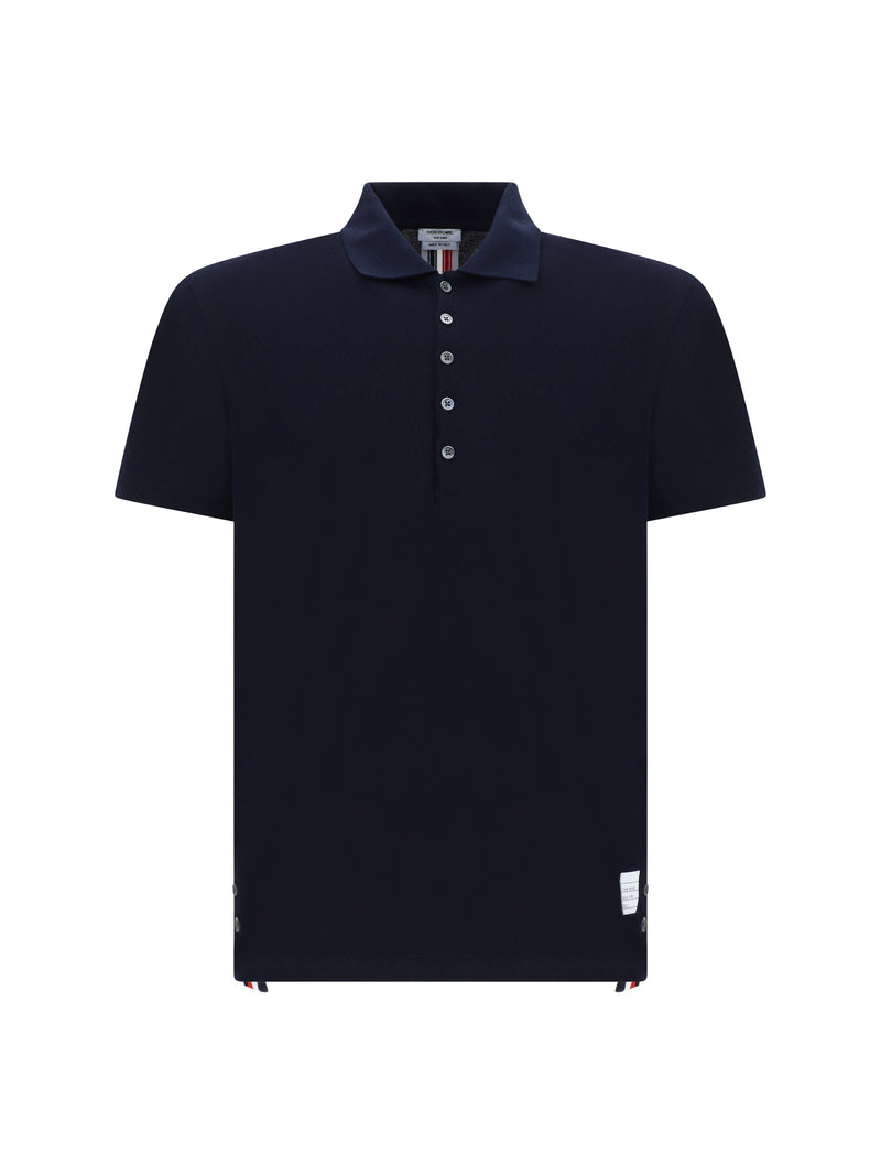 Thom Browne Thom Browne Short Sleeve Polo Navy Men - World Class Fashion