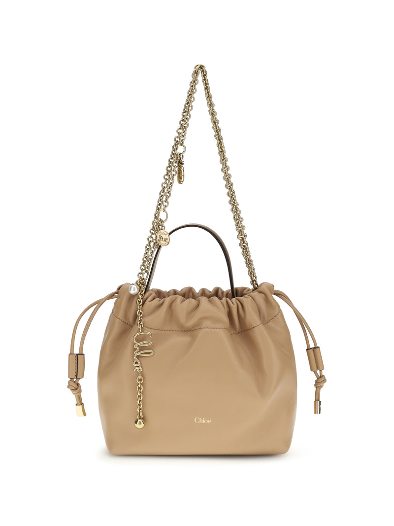 Chloe Bolso al hombro Chloé Icons con cadena de piel color tostado claro - World Class Fashion