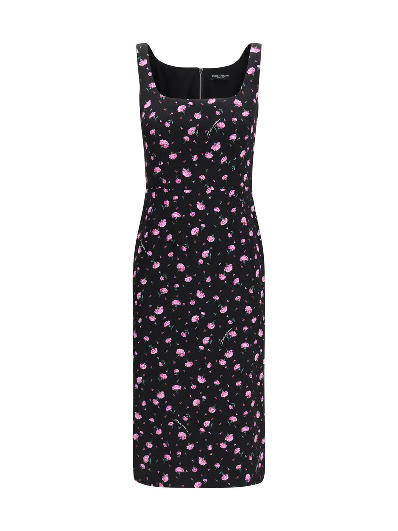 Dolce & Gabbana Dolce & Gabbana Floral Sheath Dress Garofanini F.Nero - World Class Fashion