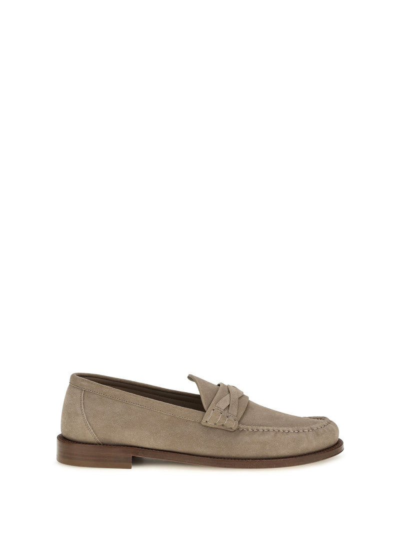Brunello Cucinelli Brunello Cucinelli Suede Loafers Koala - World Class Fashion