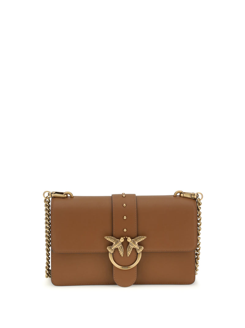Pinko Pinko One Simply Love Shoulder Bag Marrone - World Class Fashion