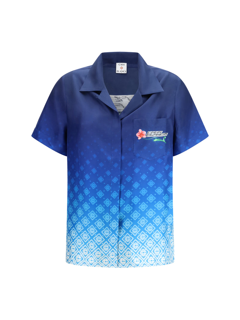 Casablanca Casablanca Orchid Logo Shirt Orchid Monogram - World Class Fashion