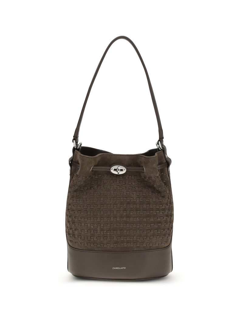 Zanellato Zanellato Mondà Bucket Bag Marrón Torrone - World Class Fashion