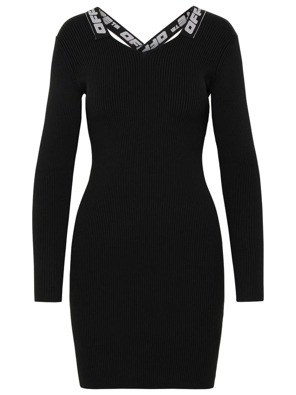 Off-white Black Polyester Blend Dress