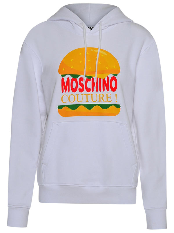 Moschino White Cotton Sweatshirt