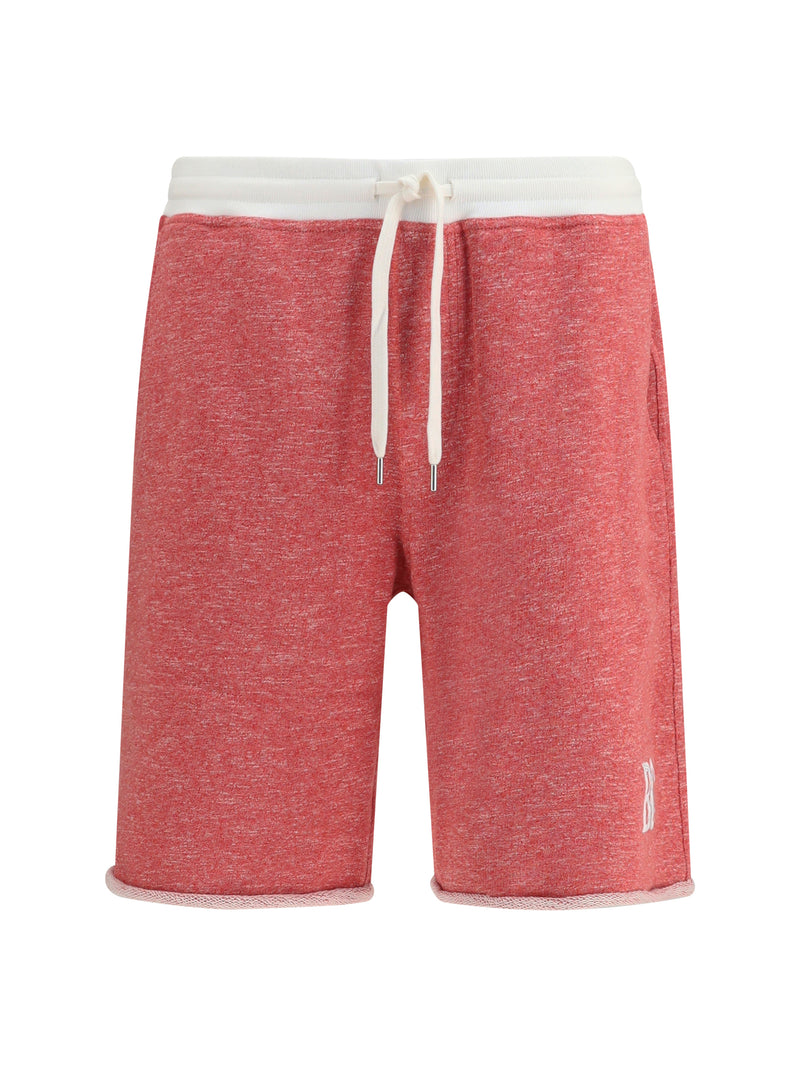 Brunello Cucinelli Brunello Cucinelli Cotton Linen Shorts Fragola/Off White - World Class Fashion