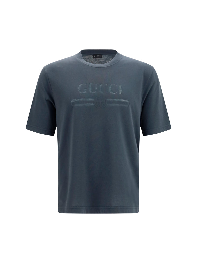 Gucci Gucci Cotton Jersey T-shirt With Devoré Detail - World Class Fashion