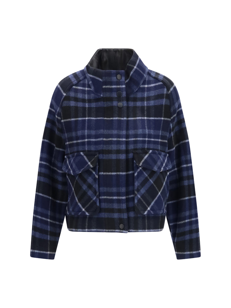 Pinko Pinko Campanula Check Double-cloth Caban Multicolor - World Class Fashion