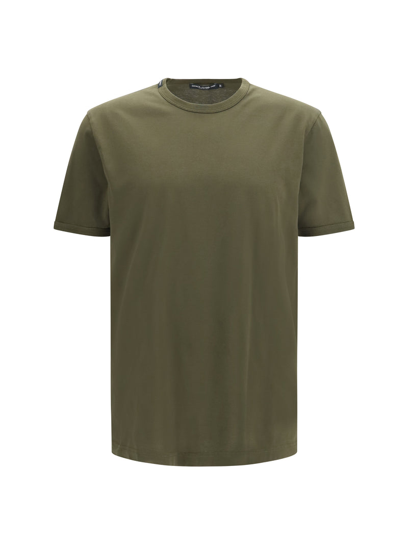 Dolce & Gabbana Dolce & Gabbana Logo Patch T-shirt Dark Brown - World Class Fashion