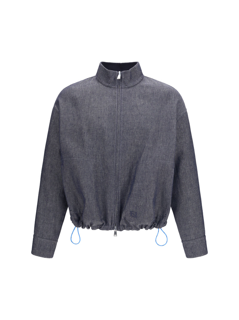 Fendi Fendi Reversible Denim Jacket Dark Blu Men - World Class Fashion