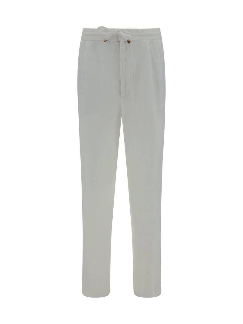 Brunello Cucinelli Brunello Cucinelli Linen Trousers Neve - World Class Fashion