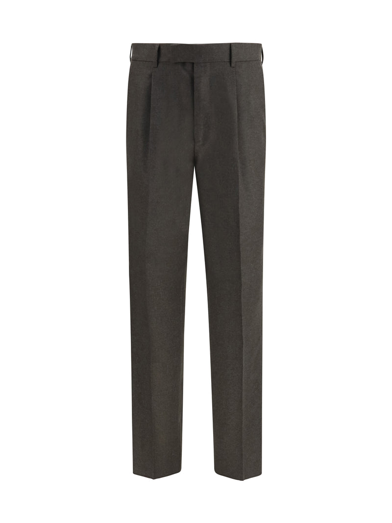 Zegna Zegna Wool and Cashmere Trousers Black Men - World Class Fashion
