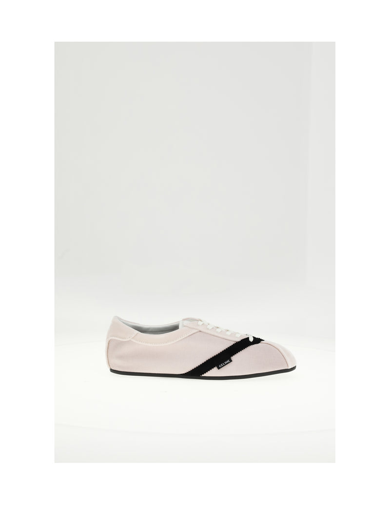 Celine Zapatilla Celine con cordones bajos 05 Rosa/Negro - World Class Fashion