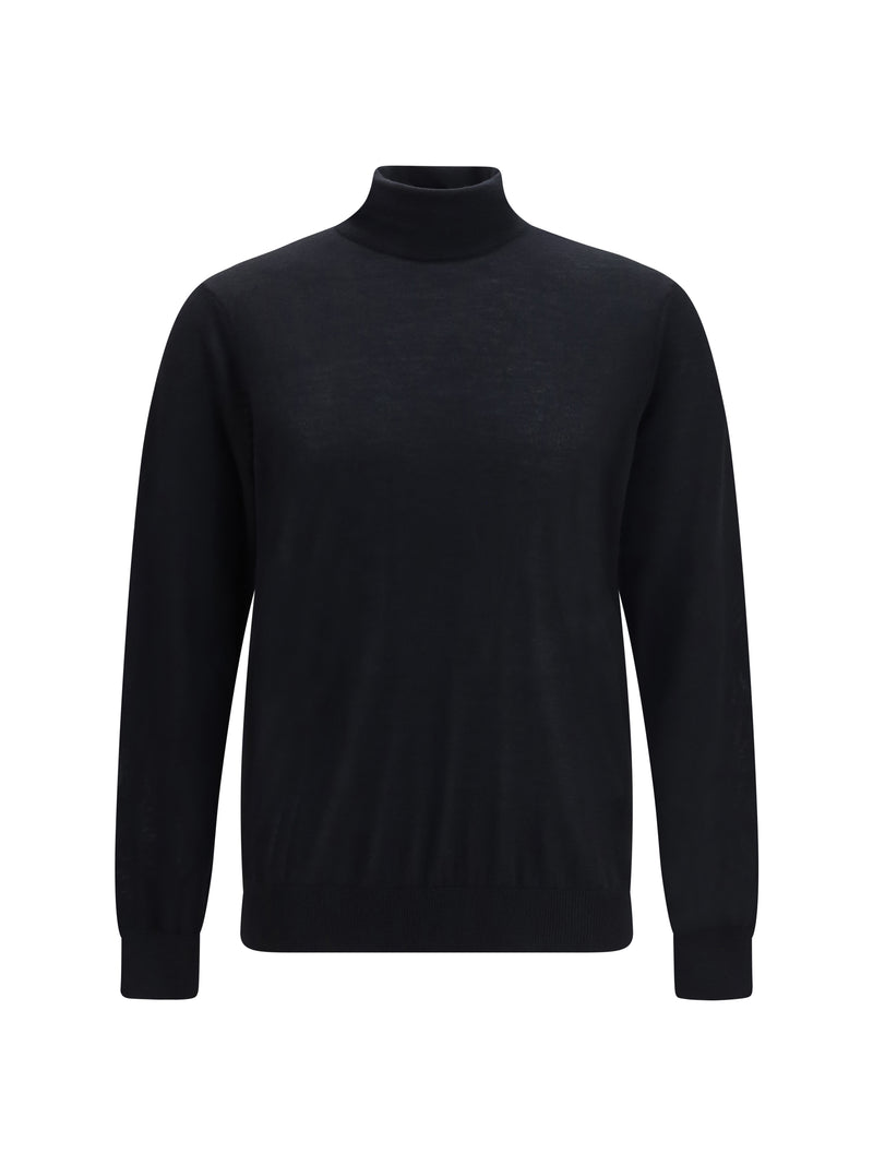 Giorgio Armani Giorgio Armani Cashmere Turtleneck Sweater Black Men - World Class Fashion