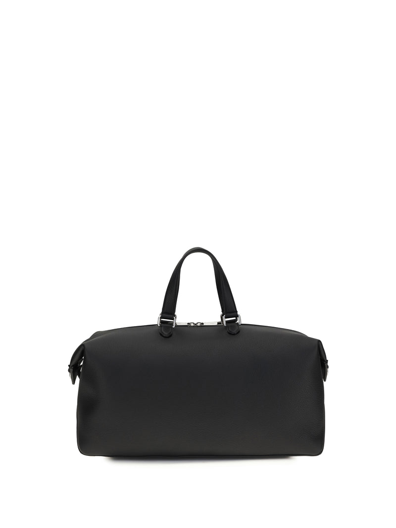 Fendi Fendi Lui Travel Duffle Bag Nero+Palladio - World Class Fashion