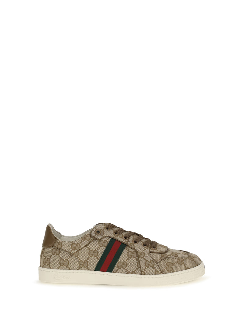 Gucci Zapatillas elásticas Gucci arena vintage/anacardo para mujer - World Class Fashion