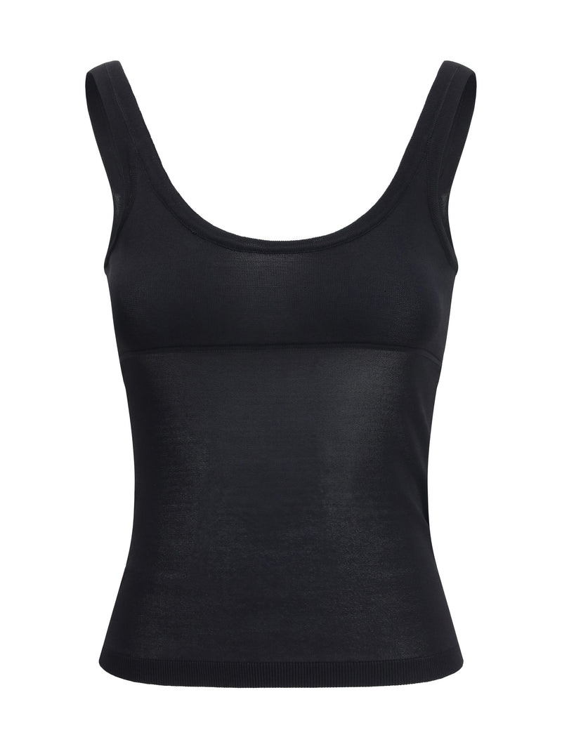 Max Mara Max Mara Biada Wide Neckline Top Nero - World Class Fashion