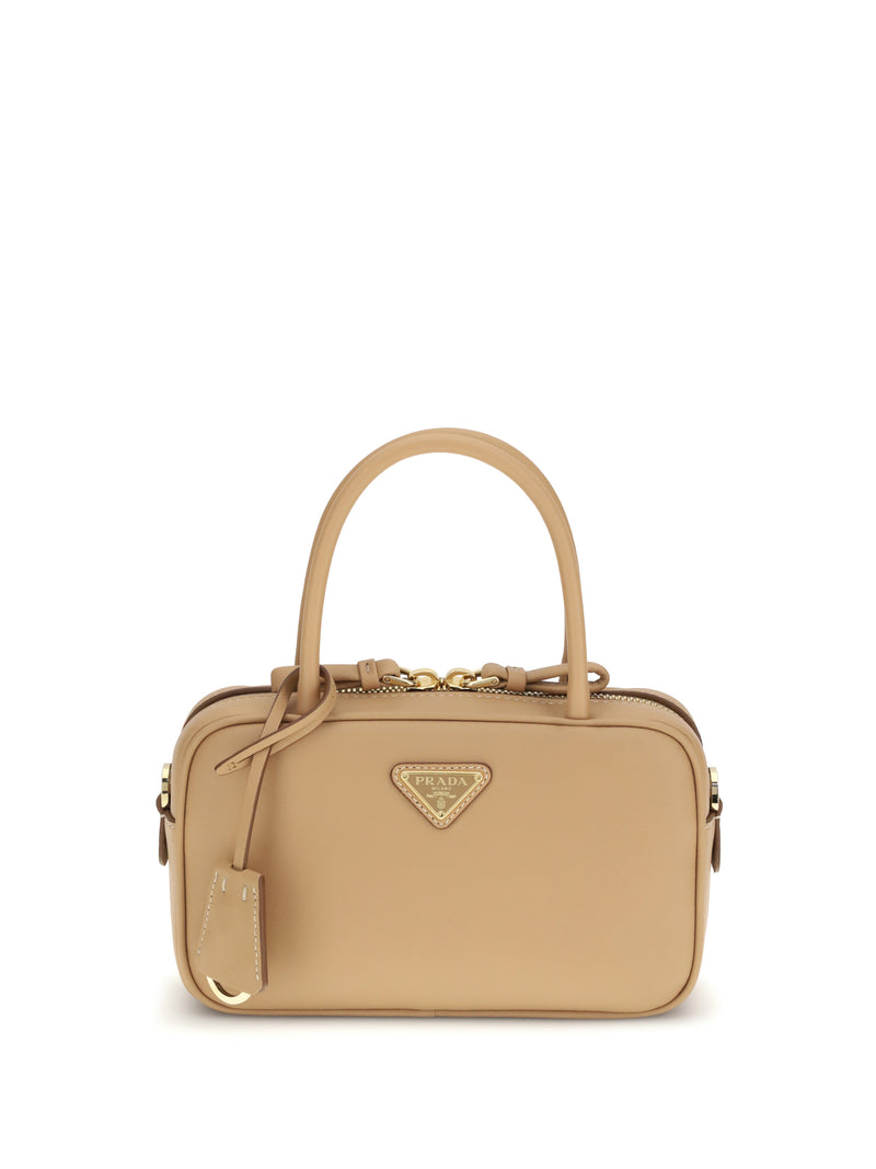 Prada Prada Leather Handbag Naturale Women - World Class Fashion