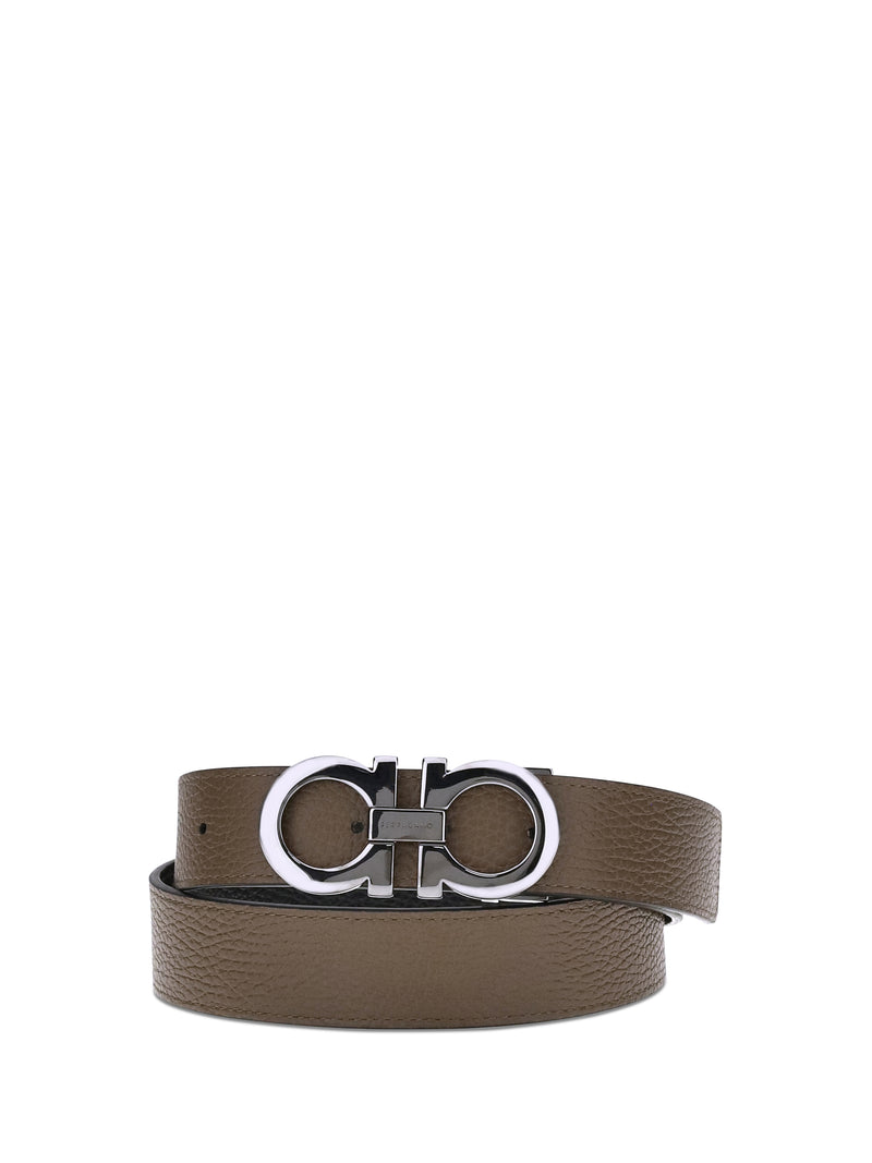 Ferragamo Ferragamo Reversible Leather Belt Brown Sugar - World Class Fashion