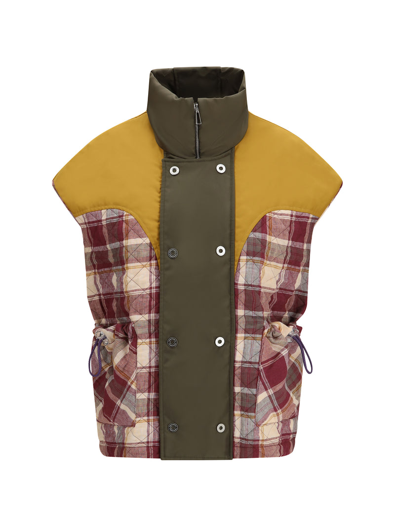 Marbell Marbell Kate Quilted Padded Vest Red Smoothie - World Class Fashion